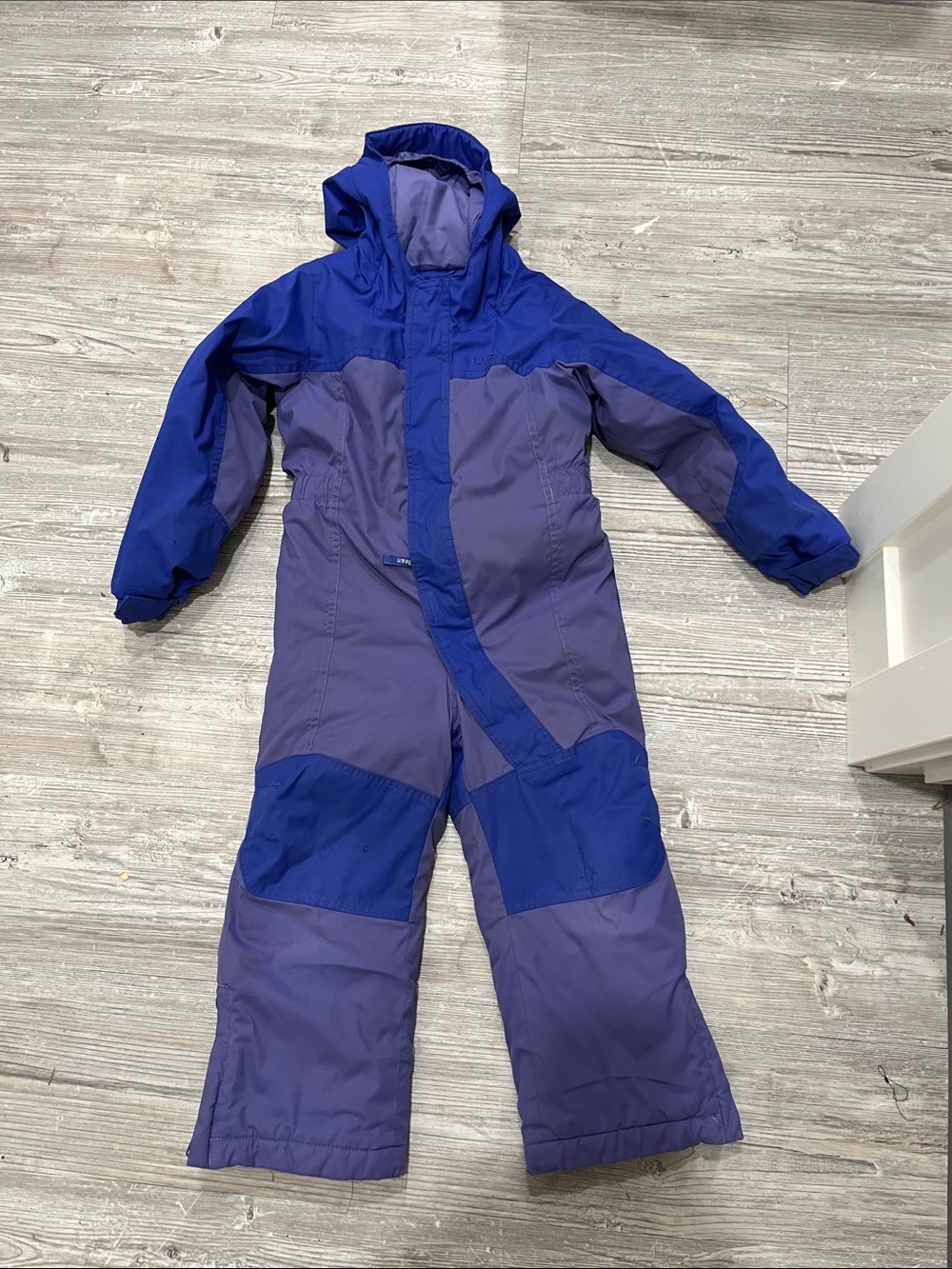 L.L Bean Kids Two-Tone Purple Snowsuit